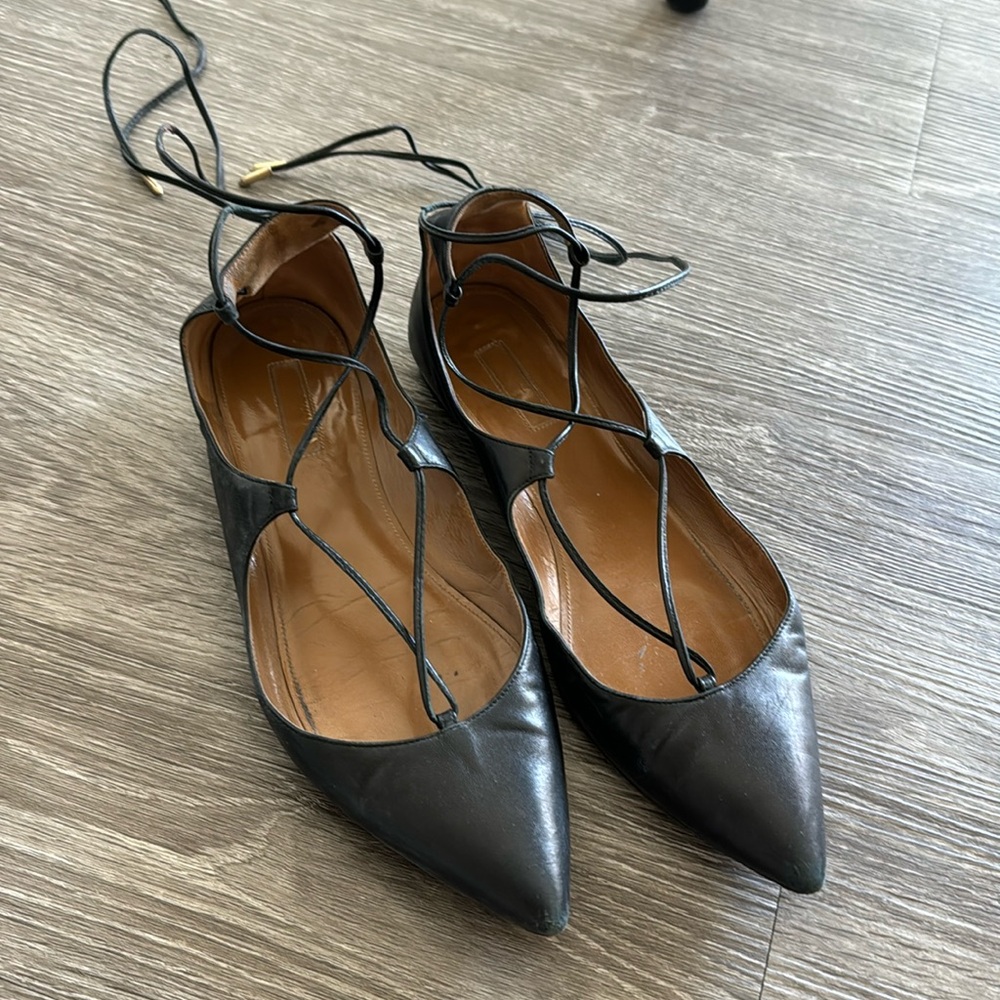 Aquazzura flats size 8